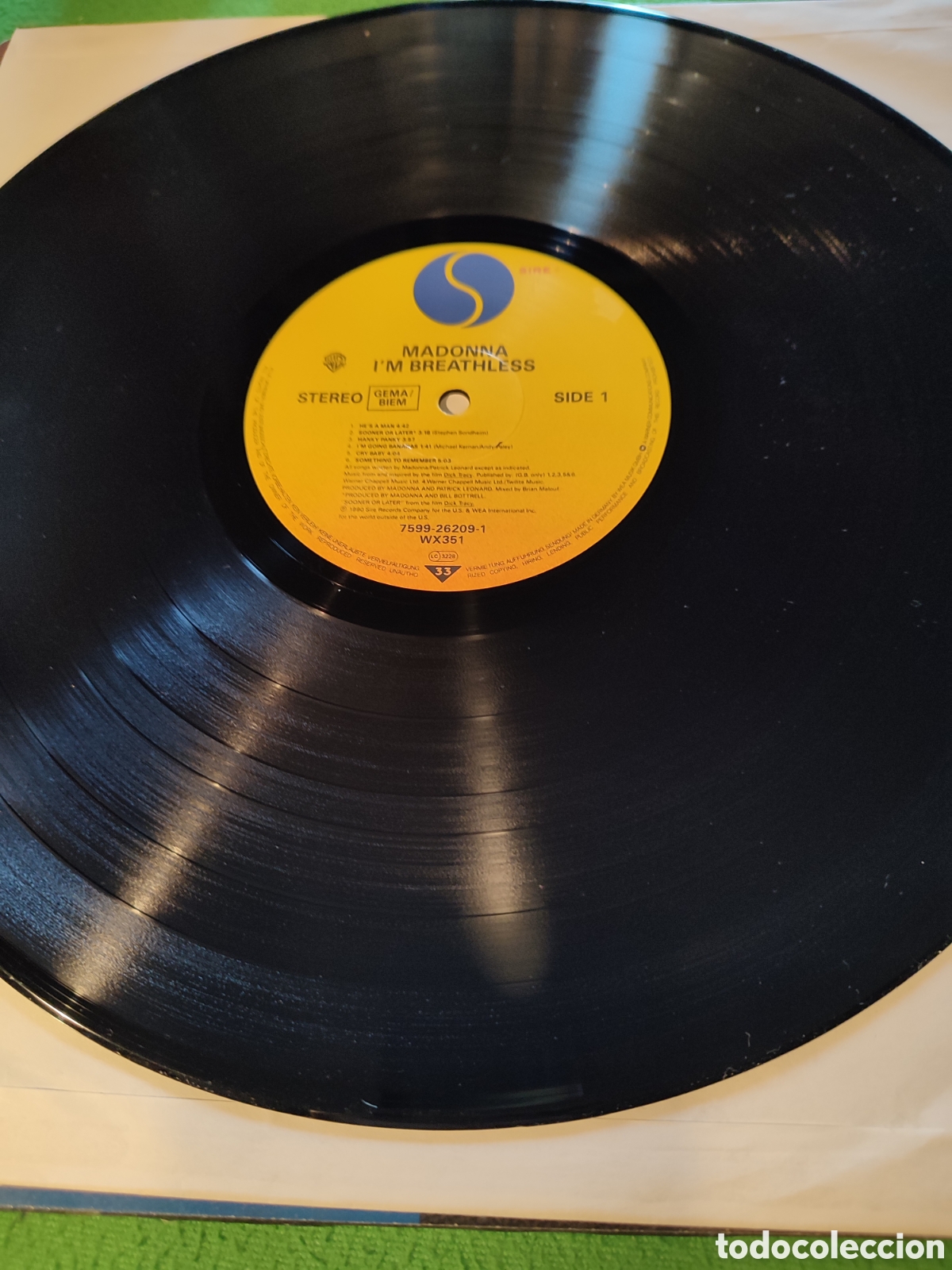 Discos de vinilo: Madonna - Im Breathless - Foto 3