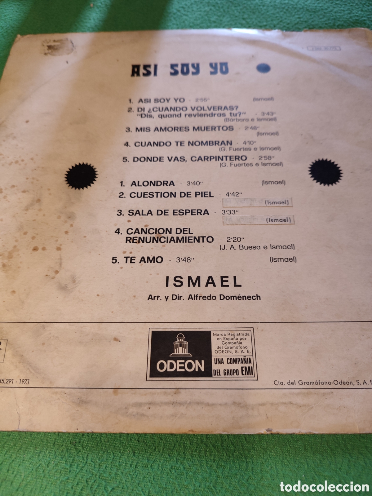 Discos de vinilo: Ismael - As&iacute; soy yo Vinilo - Foto 2