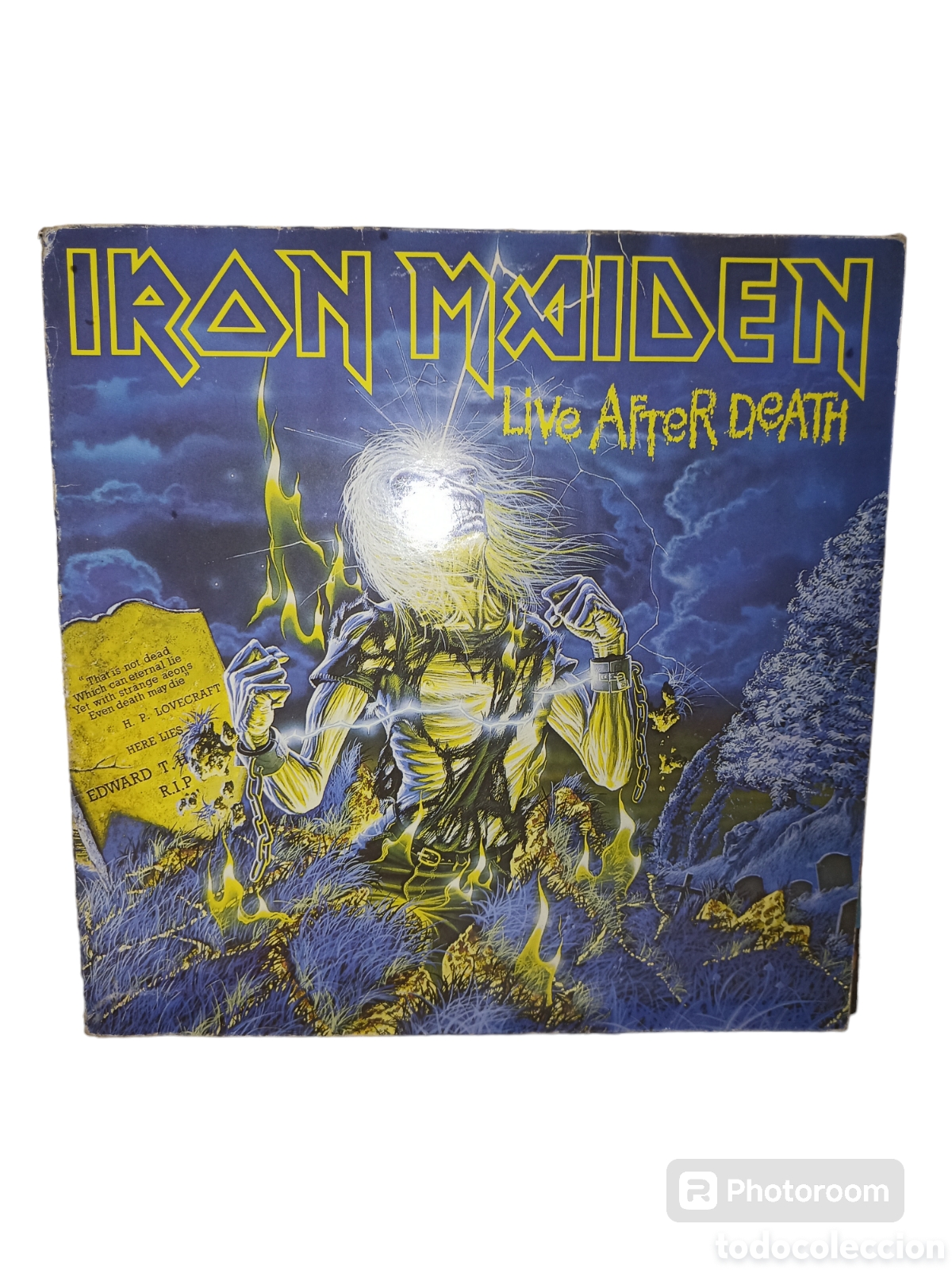Discos de vinilo: Lp doble Iron Maiden Live After Deatch - Foto 1