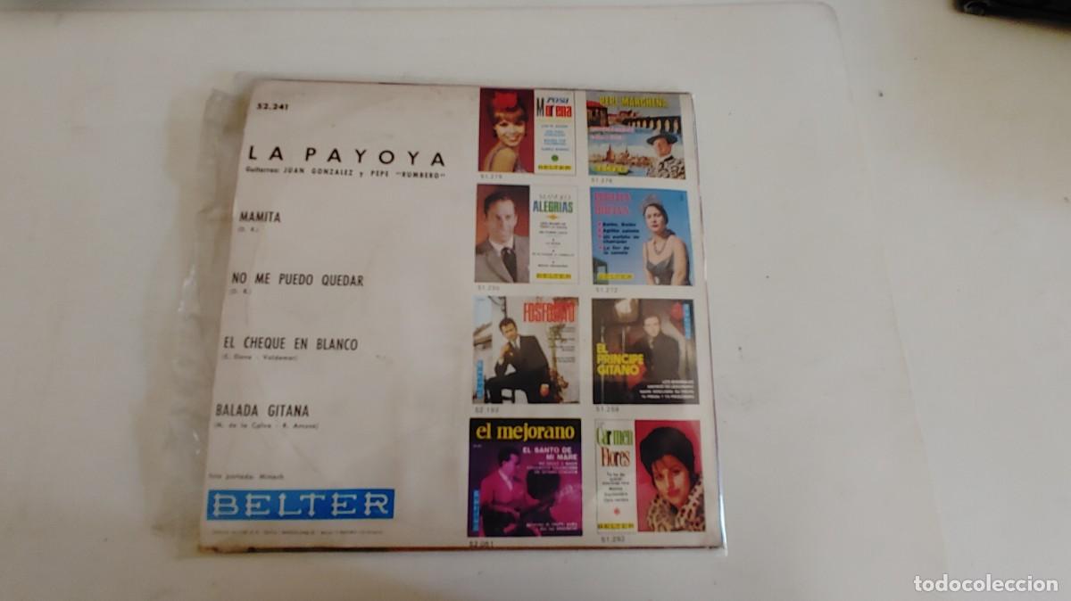 Discos de vinilo: LA PAYOYA-EP MAMITA +3 - Foto 2
