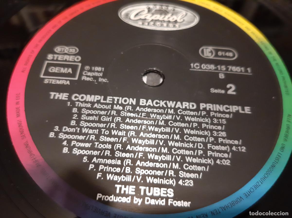 Discos de vinilo: TUBES -THE COMPLETION BACKWARD PRINCIPLE- (1985) LP DISCO VINILO - Foto 8