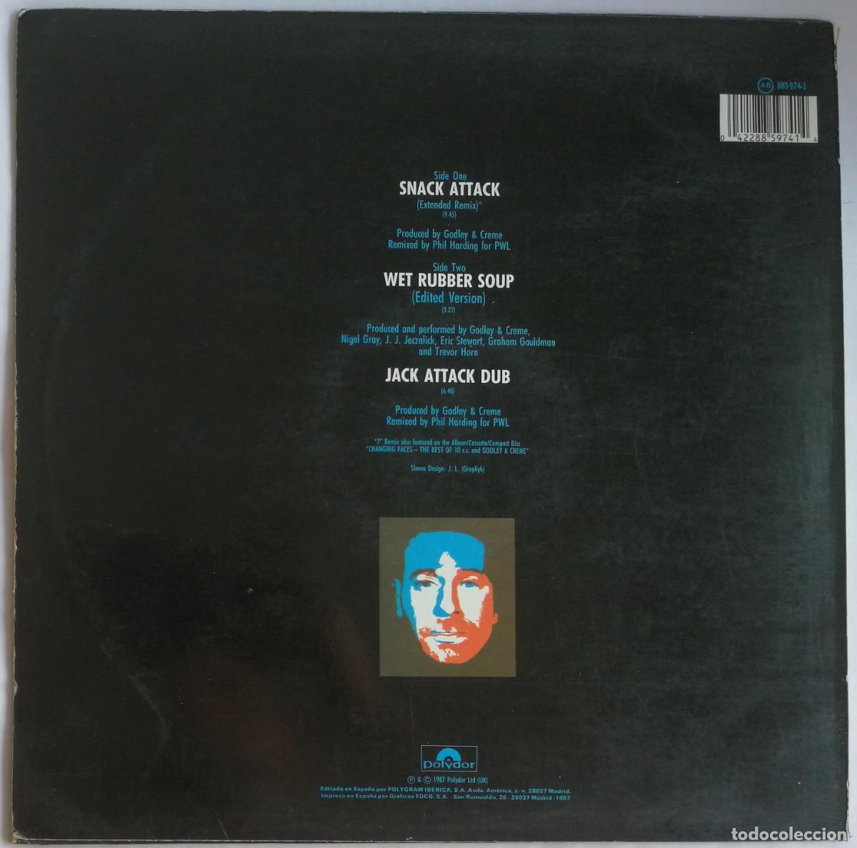 Discos de vinilo: Godley & Creme, Snack Attack, Polydor 885 974-1 - Foto 2