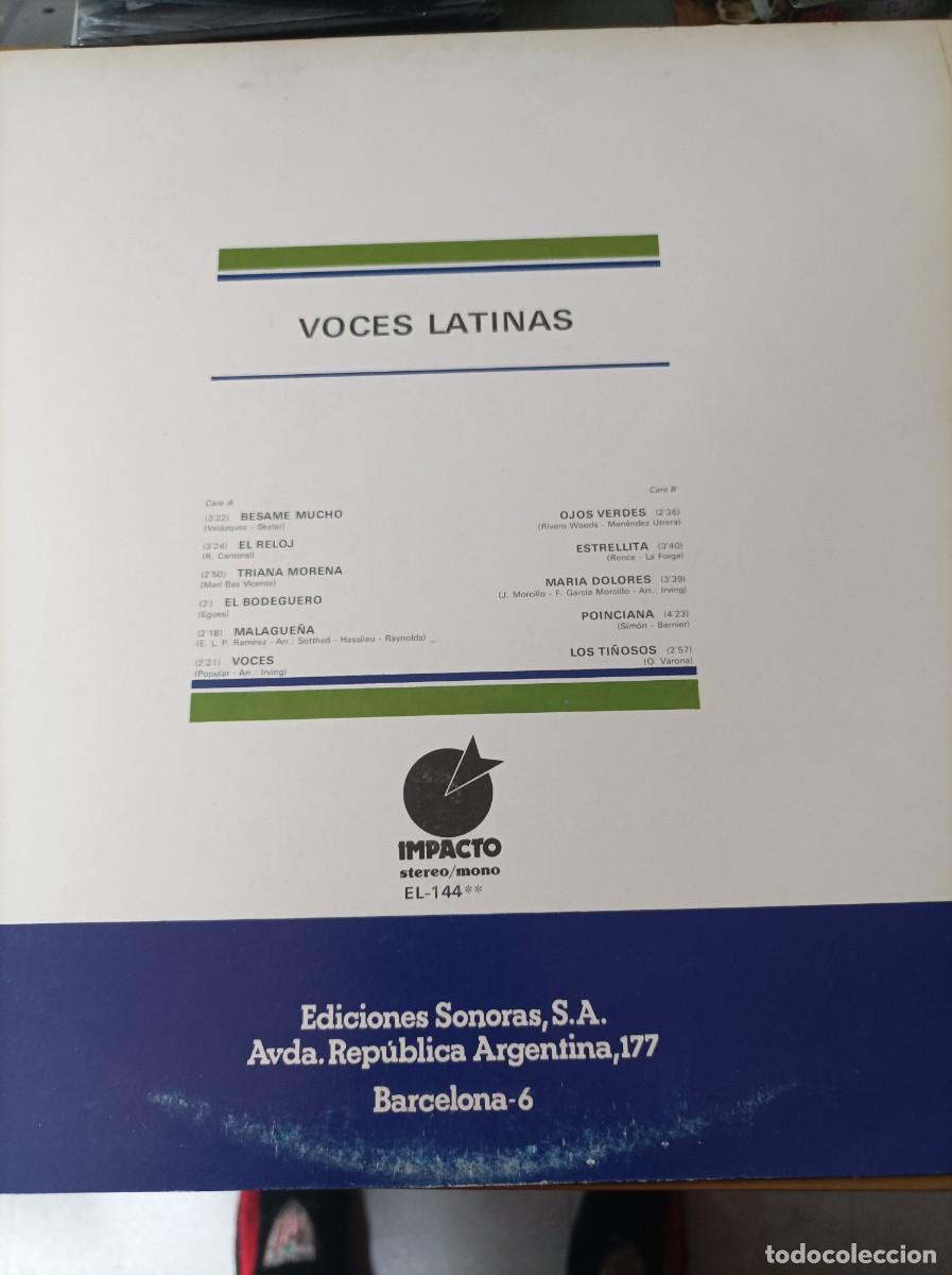 Discos de vinilo: Voces latinas. Impacto - Foto 2