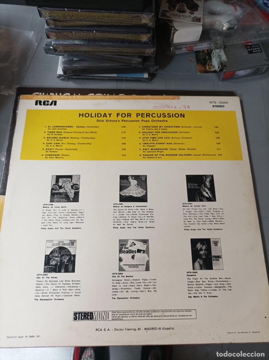 Discos de vinilo: Holiday for percussion - Foto 2