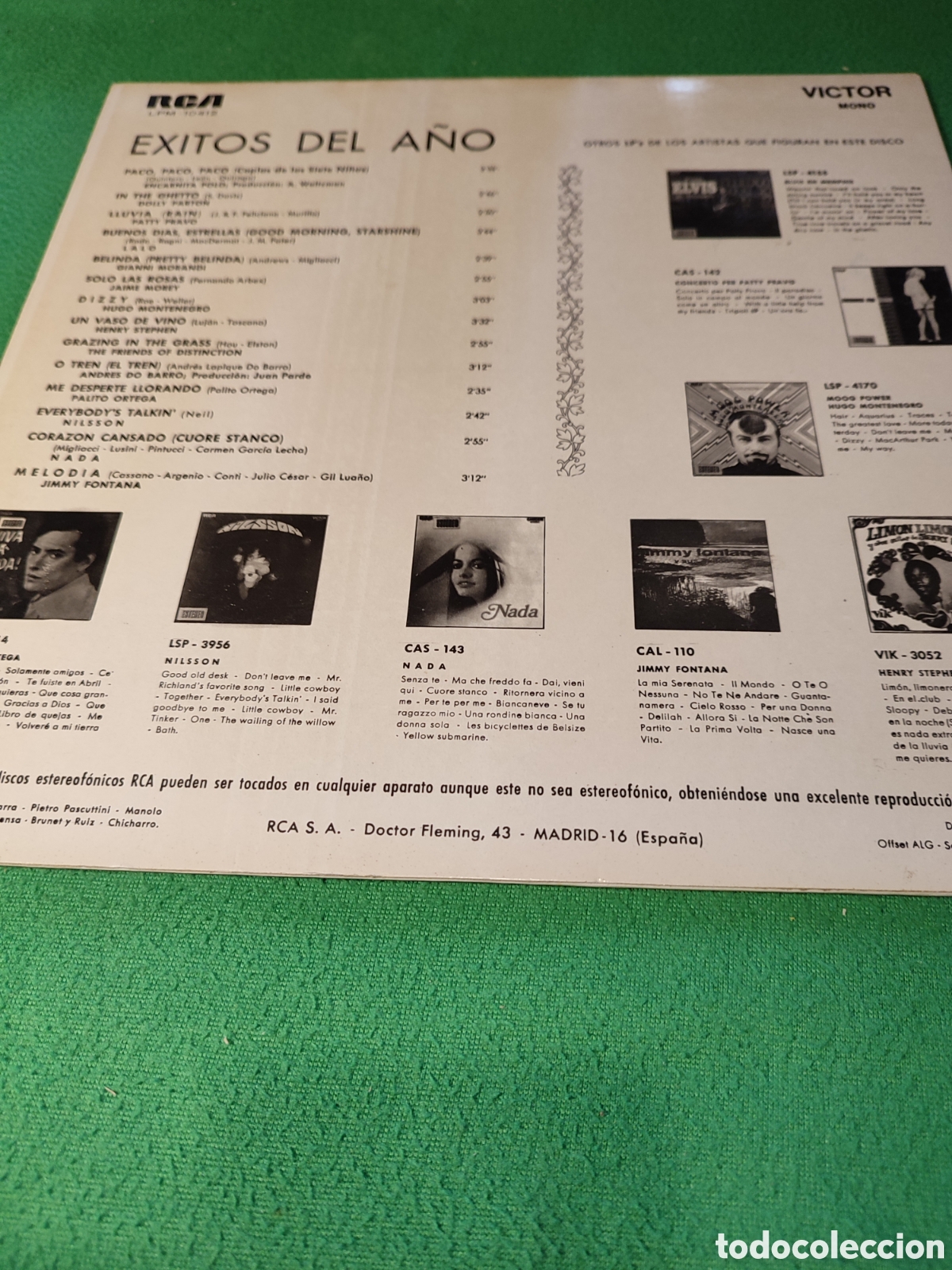 Discos de vinilo: &Eacute;xitos del a&ntilde;o - Varios RCA 1970 - Foto 2