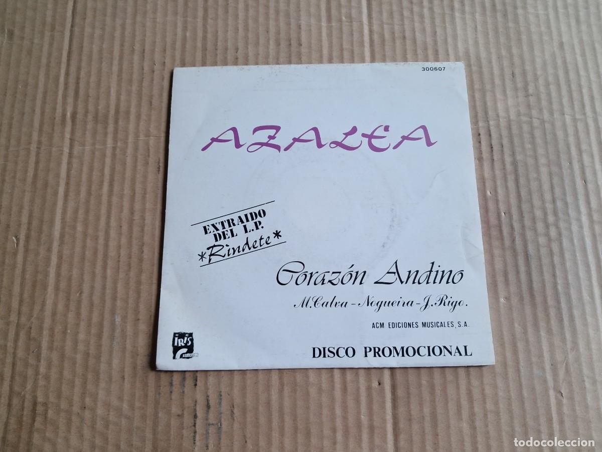 Discos de vinilo: AZALEA - CORAZON ANDINO SINGLE PROMOCIONAL 1990 - Foto 1