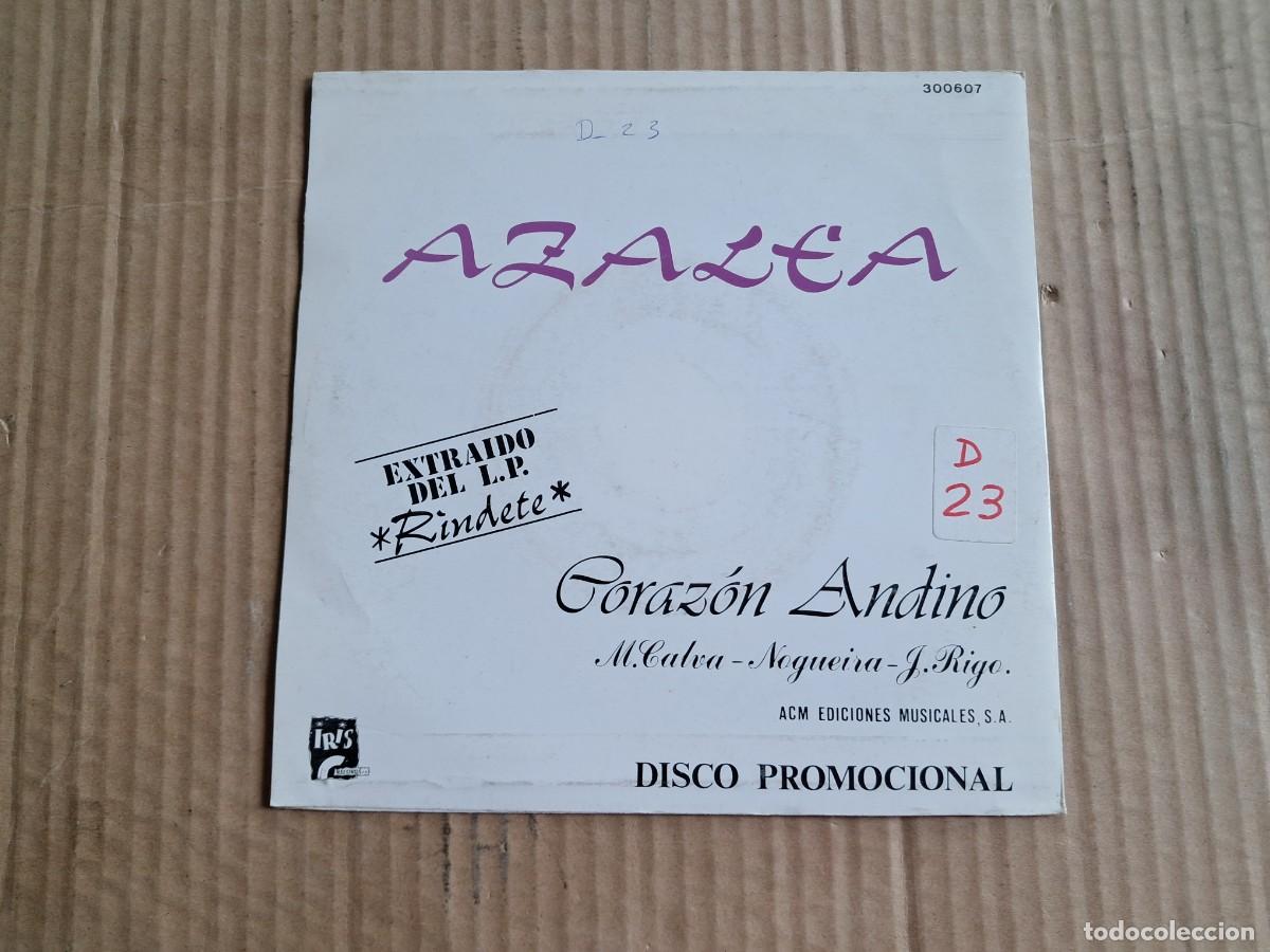Discos de vinilo: AZALEA - CORAZON ANDINO SINGLE PROMOCIONAL 1990 - Foto 3