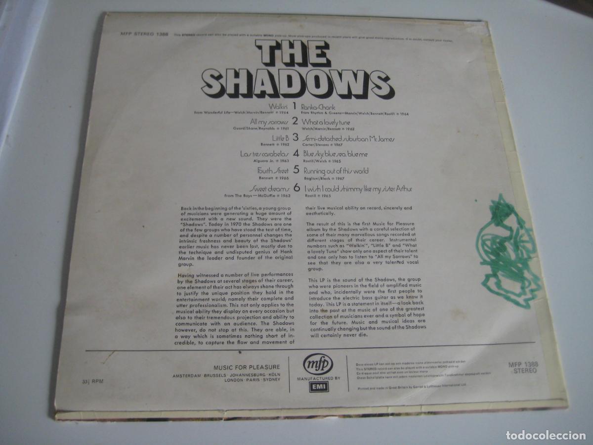 Discos de vinilo: The Shadows - Walkin with the shadows LP - Foto 2
