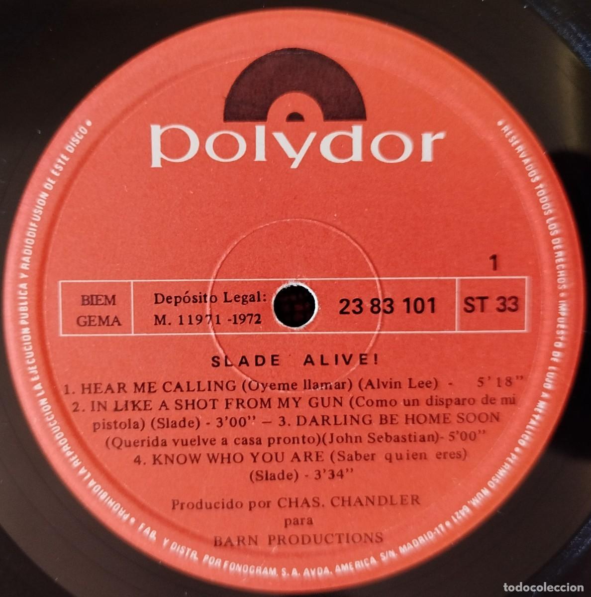 Discos de vinilo: SLADE ** Slade Alive! ** VINILO LP ORIGINAL 1972 - Foto 3