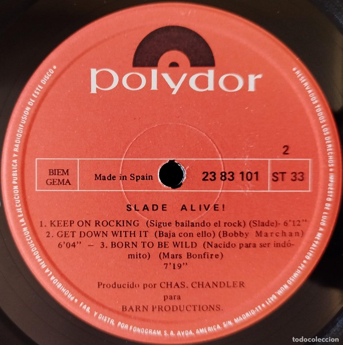 Discos de vinilo: SLADE ** Slade Alive! ** VINILO LP ORIGINAL 1972 - Foto 4