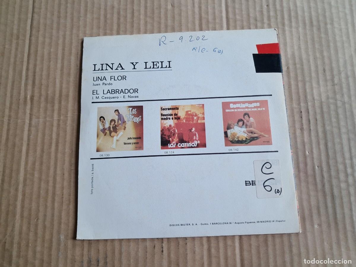 Discos de vinilo: LINA Y LELI - UNA FLOR SINGLE 1972 - Foto 3
