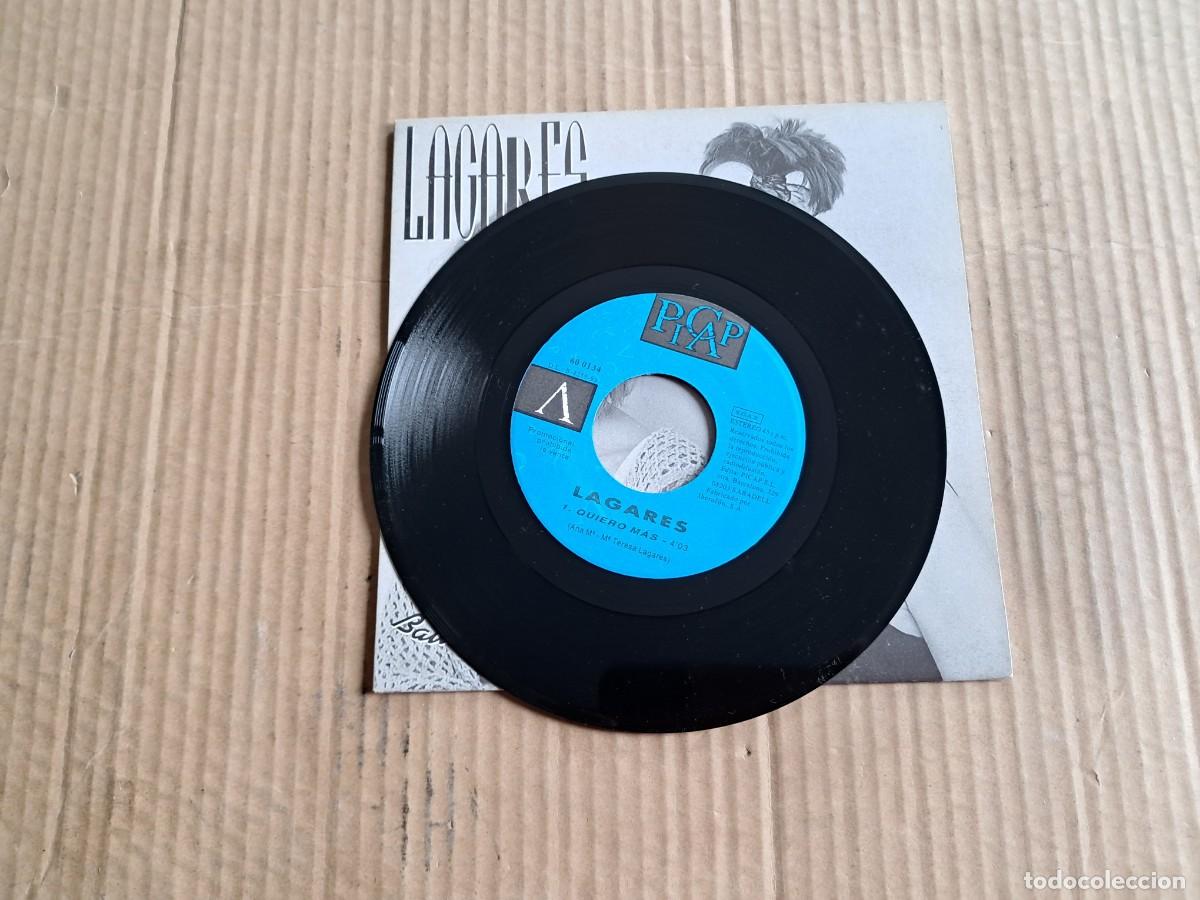Discos de vinilo: LAGARES - BAILANDO CON EL SOL SINGLE 1993 - Foto 2