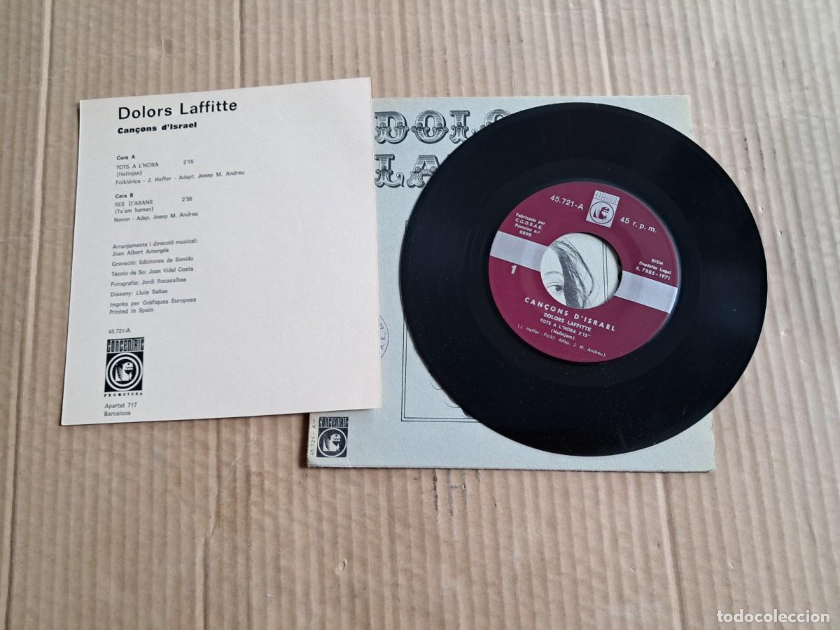 Discos de vinilo: DOLORS LAFFITTE - CANCONS D&acute;ISRAEL SINGLE 1971 - Foto 2