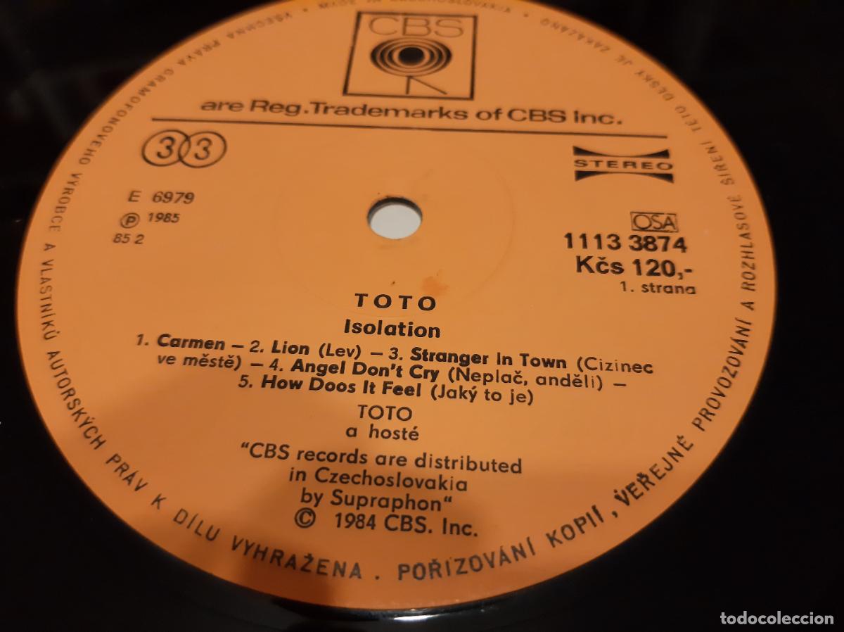 Discos de vinilo: TOTO -ISOLATION- (1985) LP DISCO VINILO - Foto 11