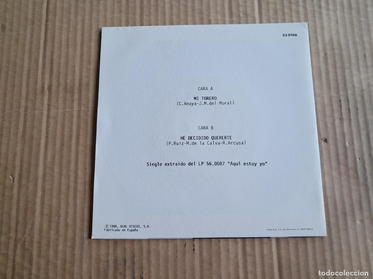 Discos de vinilo: LUISA SANLEANDRO - MI TORERO SINGLE 1988 - Foto 3