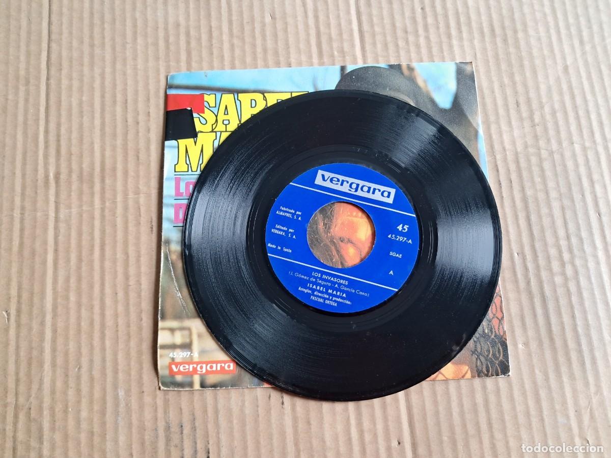 Discos de vinilo: ISABEL MARIA - LOS INVASORES SINGLE 1969 - Foto 2