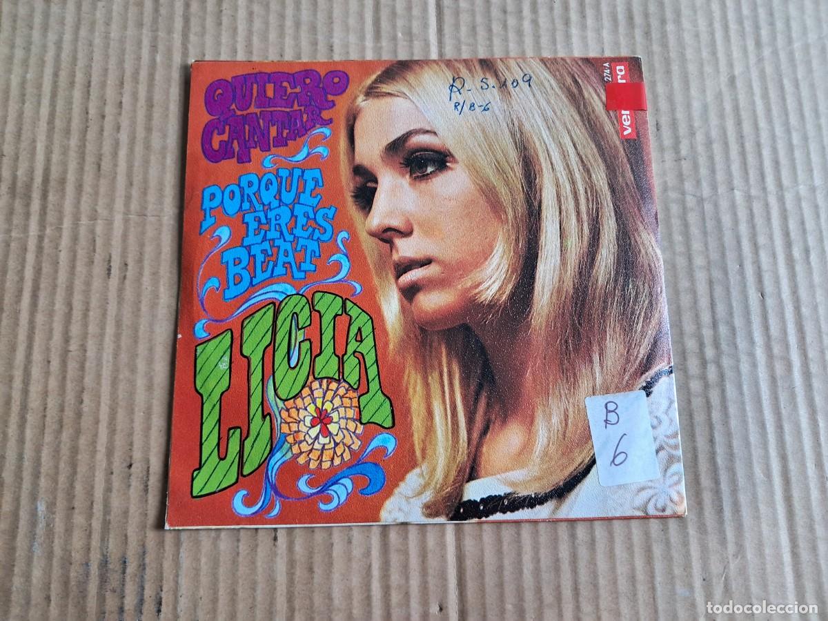 Discos de vinilo: LICIA - QUIERO CANTAR SINGLE 1968 - Foto 3