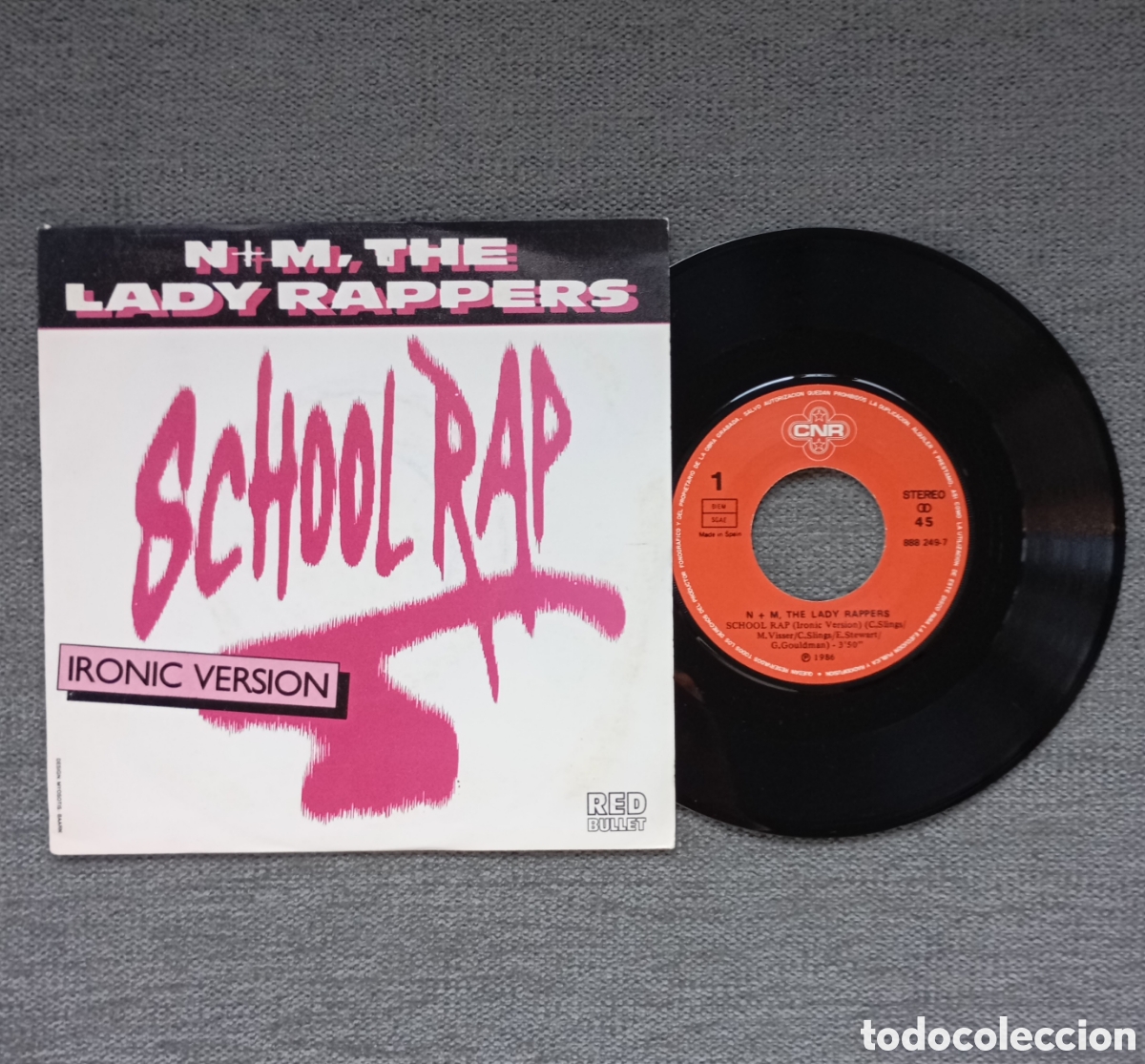 Vinyl-Schallplatten: N+M The Lady Rappers. School Rap/ School Rap. Single 7&rdquo;, a&ntilde;o 1986.