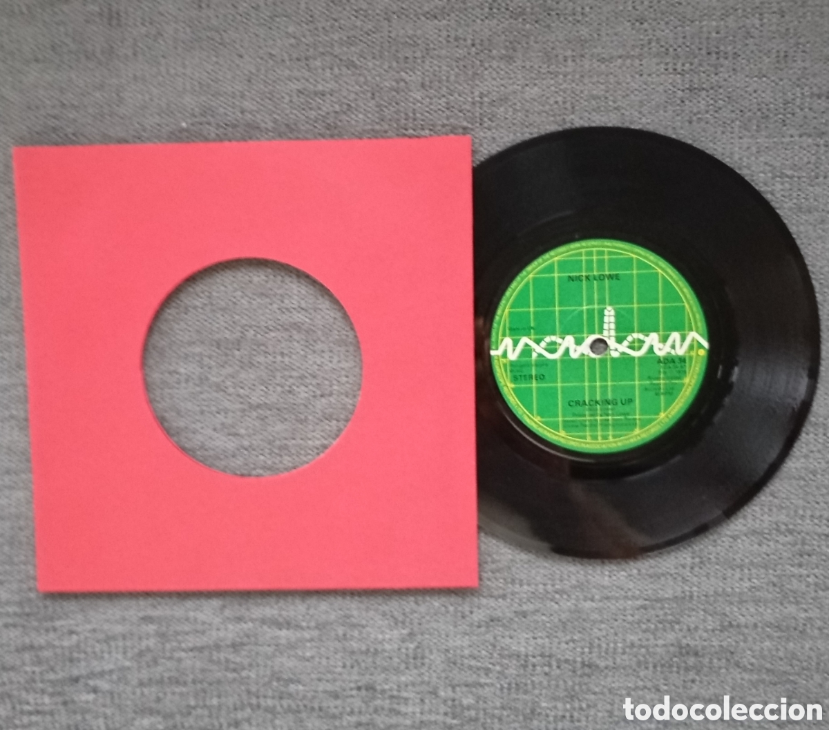 Discos de vinilo: Nick Lowe. Cracking Up/ Basing St. Single 7&rdquo;, a&ntilde;o 1979. - Foto 1