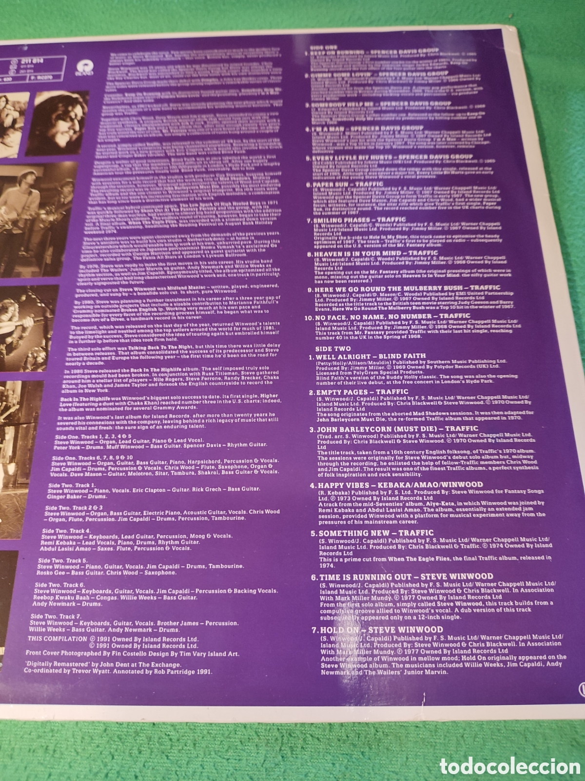 Discos de vinilo: Steve Winwood - Keep on running - Foto 4