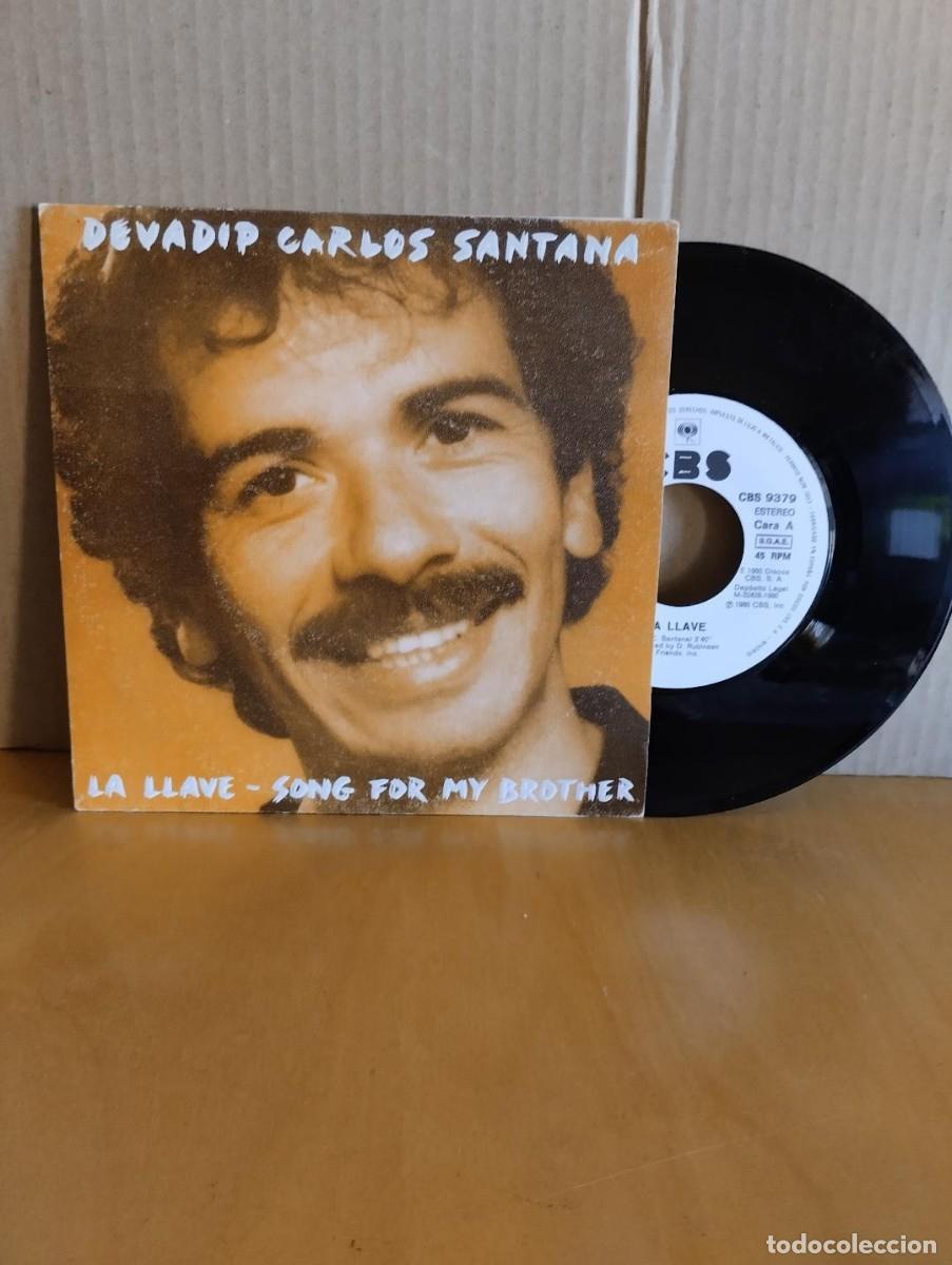 Discos de vinilo: DEVADIP CARLOS SANTANA --- LA LLAVE - PROMO - Foto 1