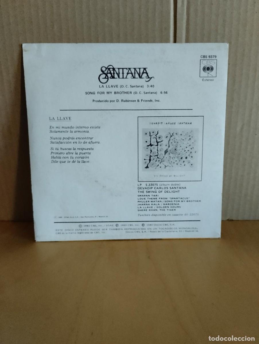 Discos de vinilo: DEVADIP CARLOS SANTANA --- LA LLAVE - PROMO - Foto 2