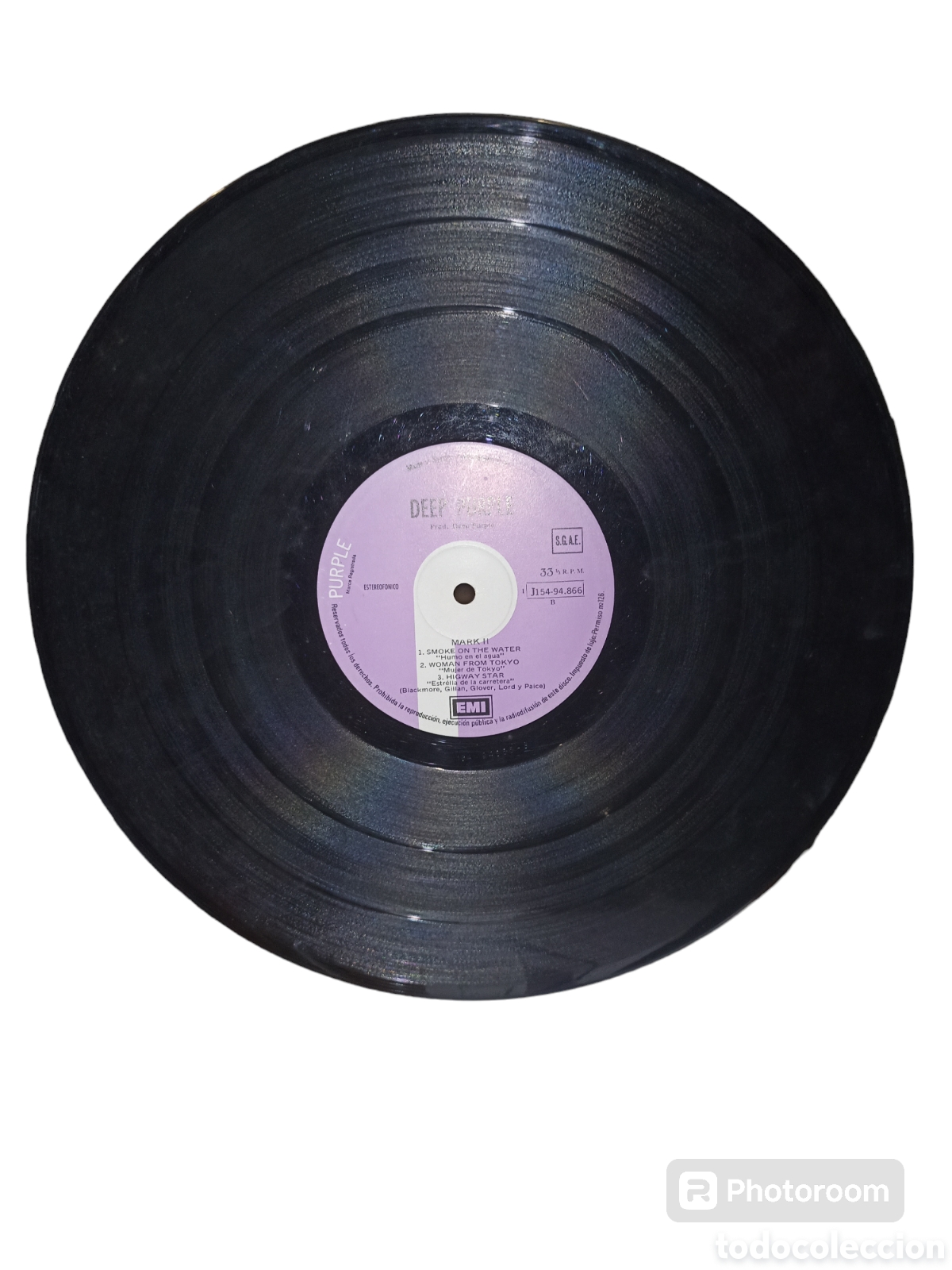 Discos de vinilo: Lp sin funda Deep Purple black night - Foto 2
