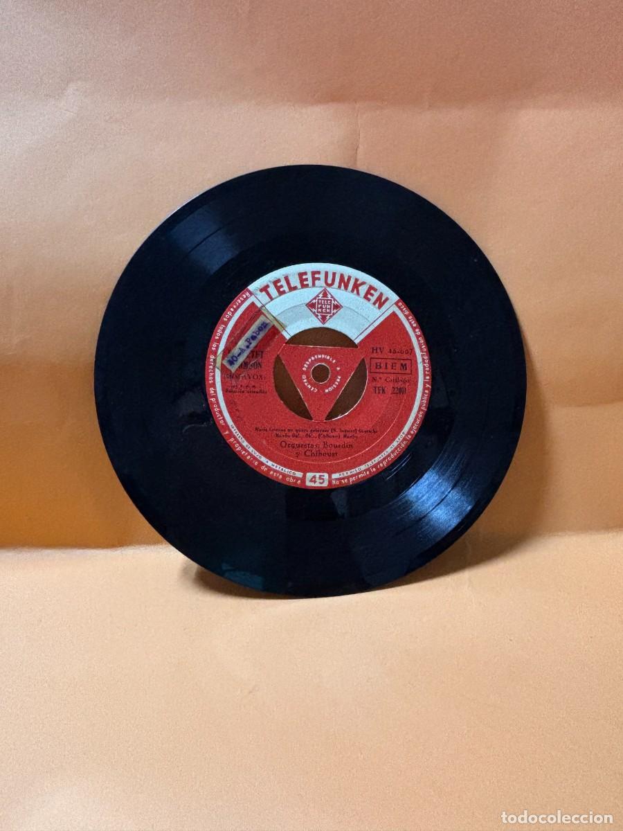 Discos de vinilo: SINGLE - ORQUESTAS: BOURDIN Y CHIBOUST - TELEFUNKEN - - Foto 1