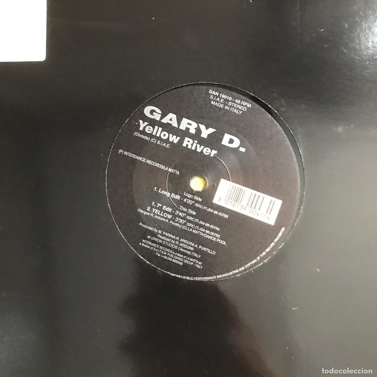 Discos de vinilo: GARY D. - YELLOW RIVER - 12&rdquo; MAXISINGLE INTERDANCE 1998 - Foto 1