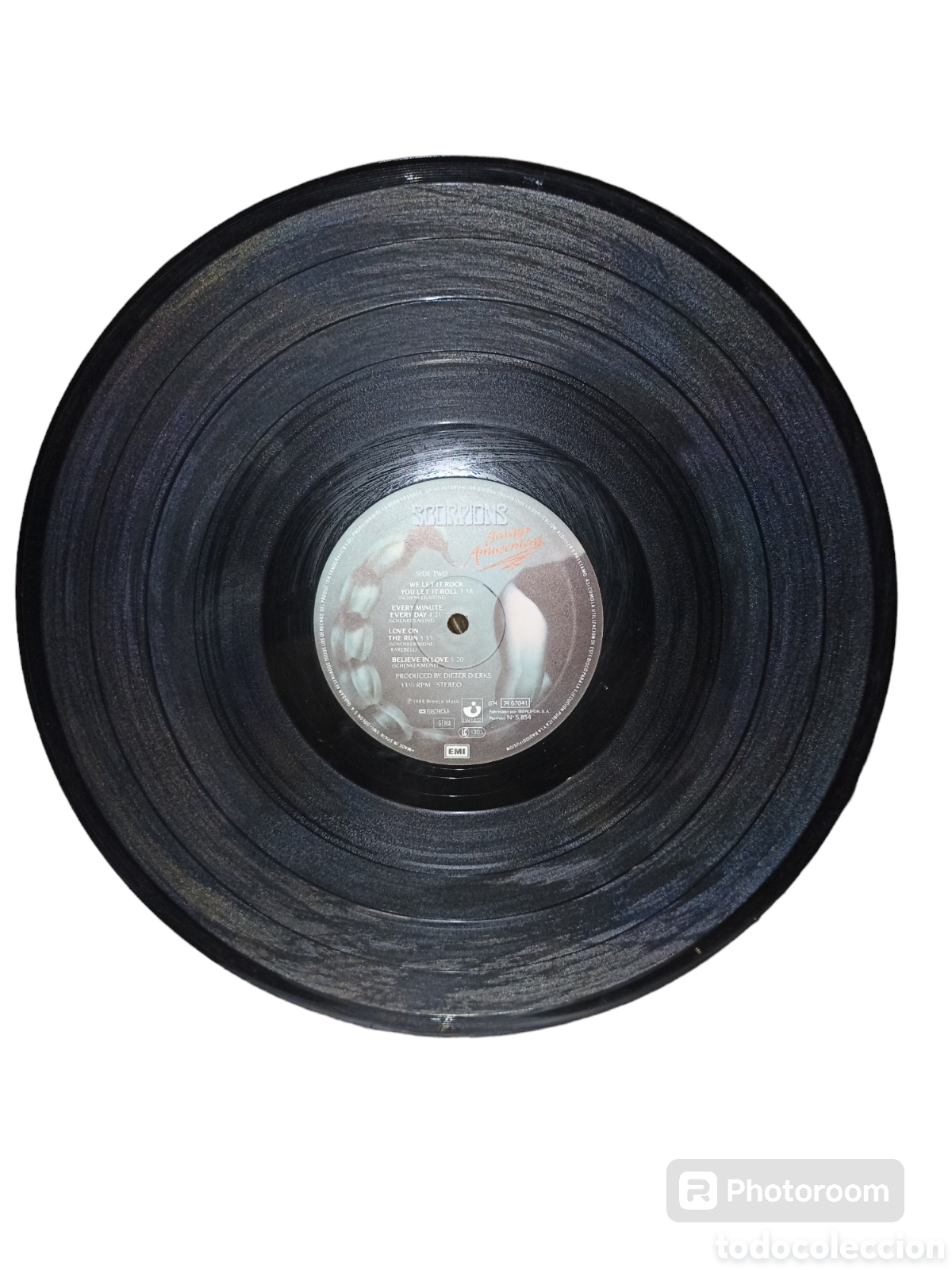 Discos de vinilo: Lp sin funda Scorpions Savage Amusement. - Foto 2