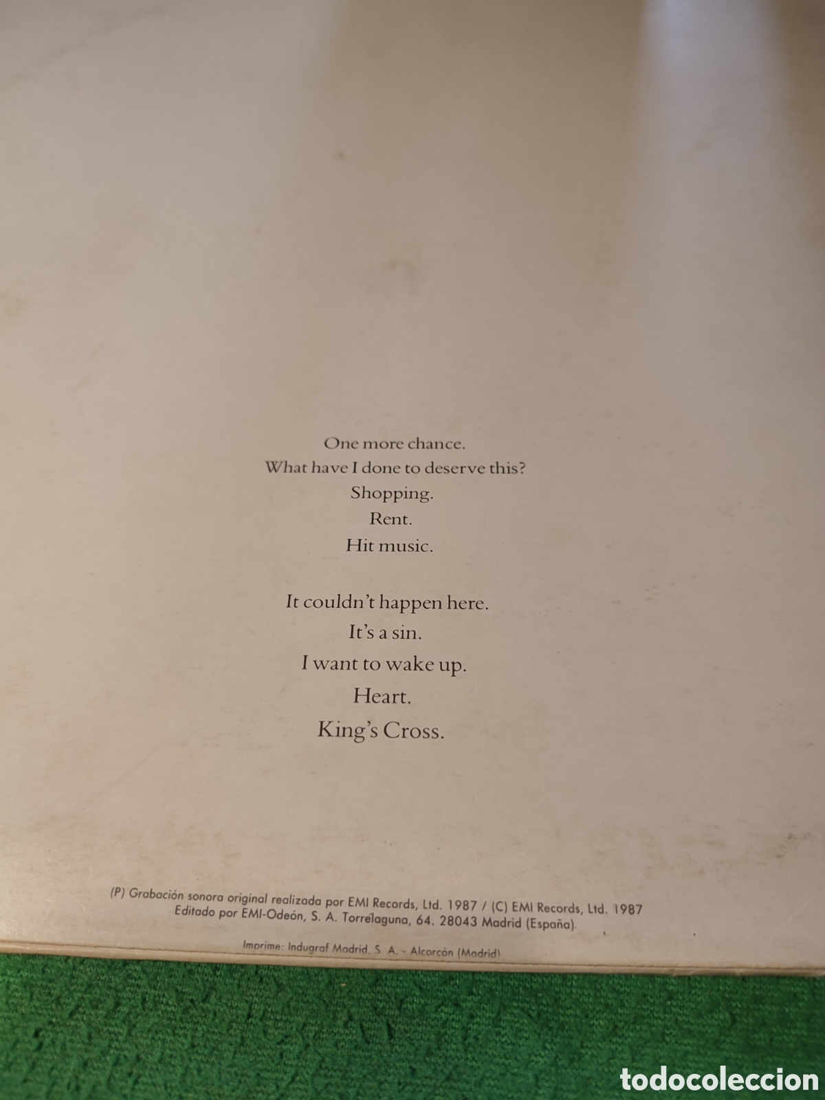Discos de vinilo: Pet Shop Boys - Actually - Foto 4