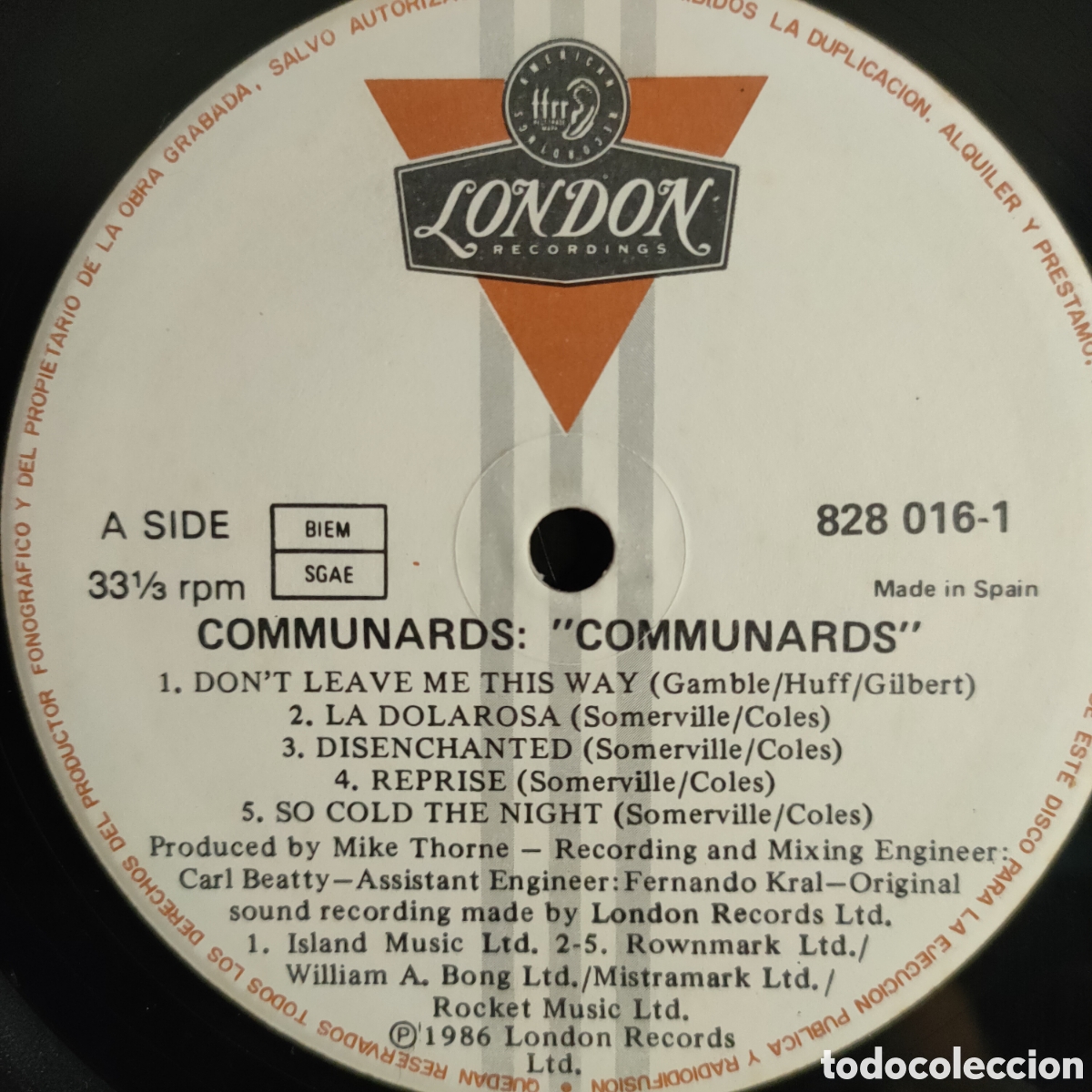 Discos de vinilo: Communards &ndash; Communards . 1986 original Germany LP disco vinilo 12&rdquo; - Foto 3