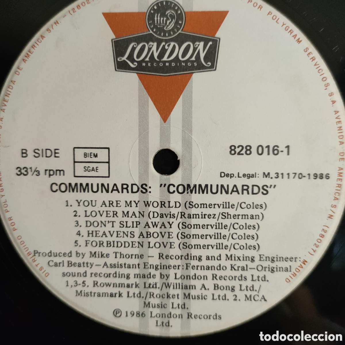 Discos de vinilo: Communards &ndash; Communards . 1986 original Germany LP disco vinilo 12&rdquo; - Foto 4