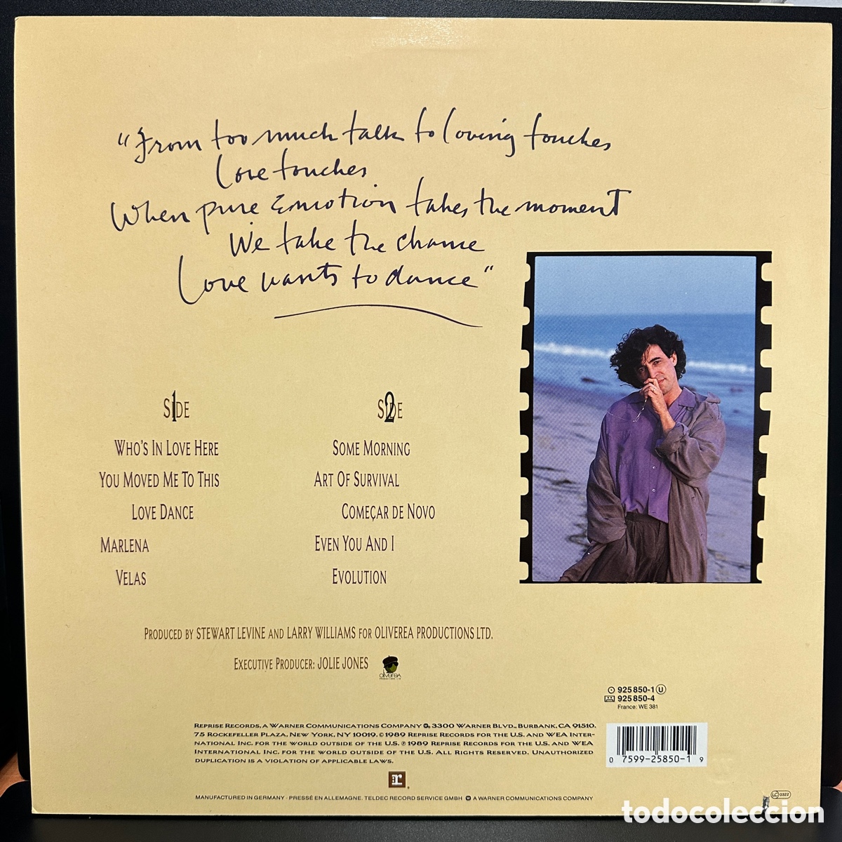 Discos de vinilo: Ivan Lins - Love Dance (LP, Album) - Foto 2