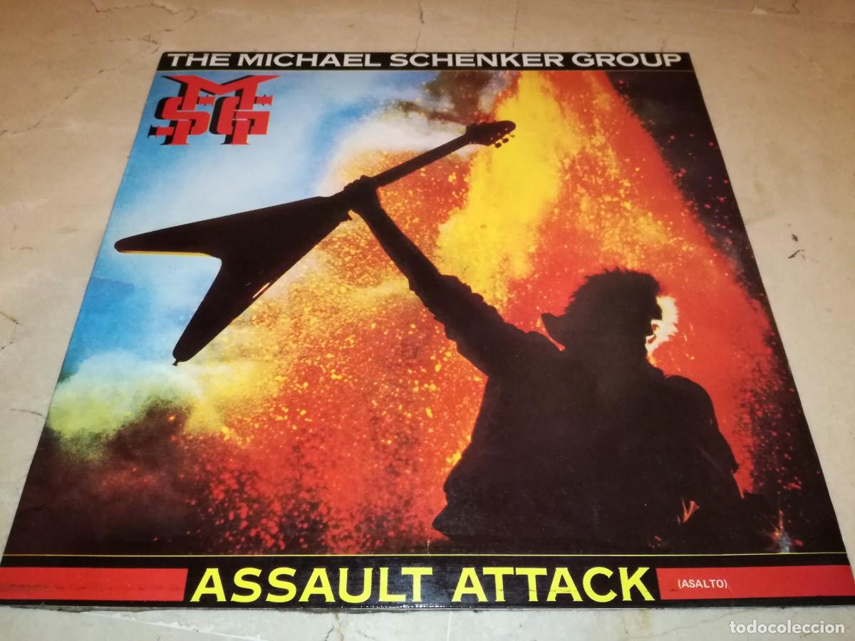 Discos de vinilo: THE MICHAEL SCHENKER GROUP-ASSAULT ATTACK-ORIGINAL ESPA&Ntilde;OL 1982 - Foto 1