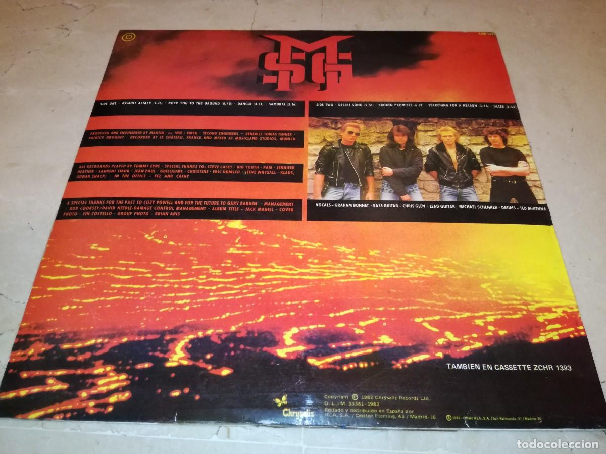 Discos de vinilo: THE MICHAEL SCHENKER GROUP-ASSAULT ATTACK-ORIGINAL ESPA&Ntilde;OL 1982 - Foto 2