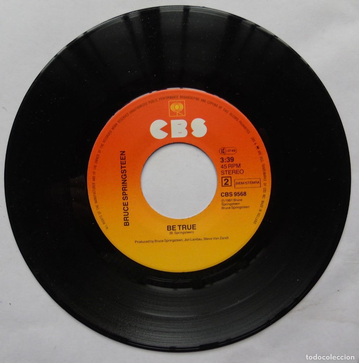 Discos de vinilo: Bruce Springsteen Sherry Darling / Be True Single 7&rdquo; Holanda 1981 - Foto 4