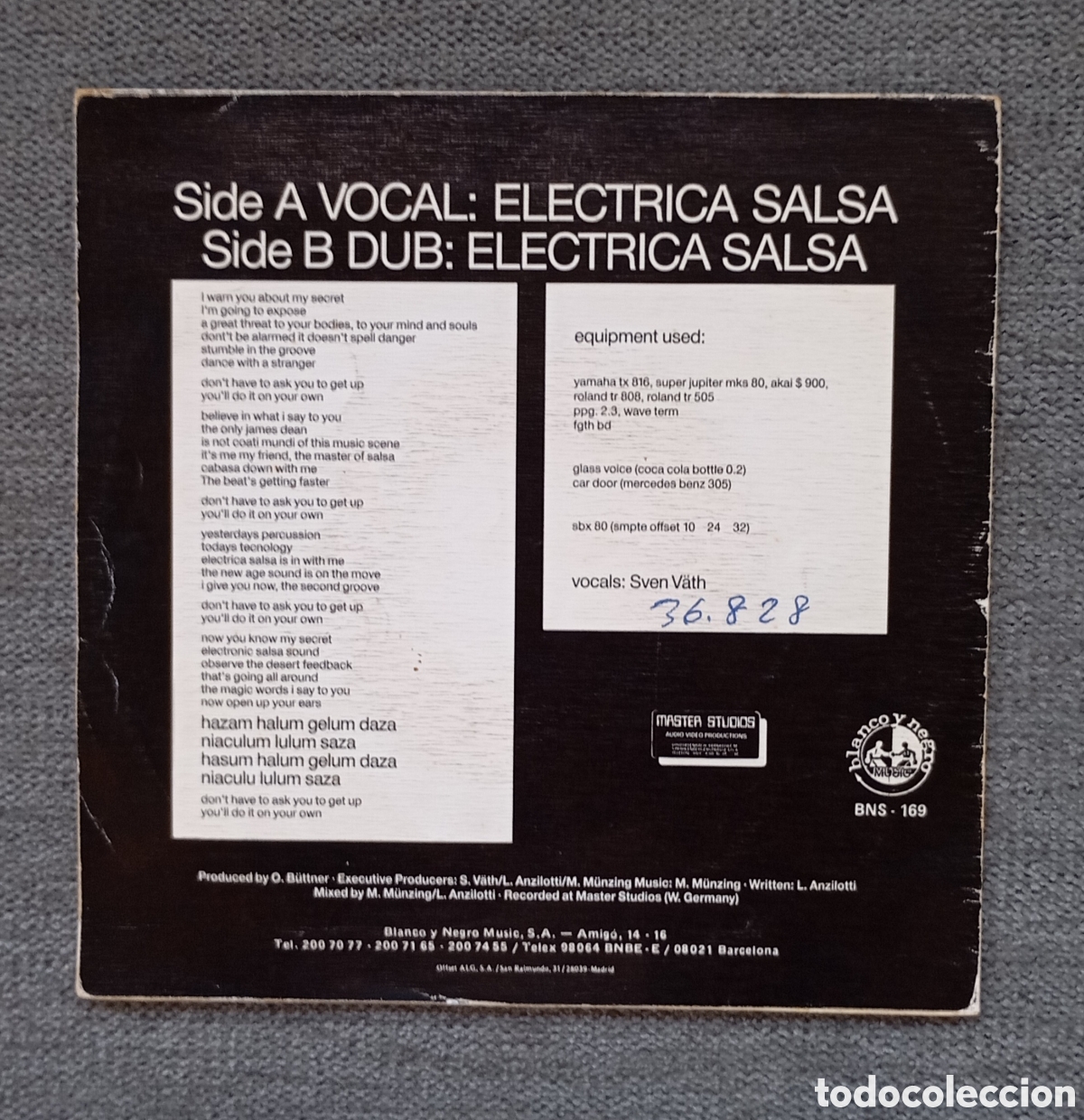 Discos de vinilo: Off. Electrica Salsa/ Electrica Salsa ( Dub Version). Single 7&rdquo;, a&ntilde;o 1987. - Foto 2