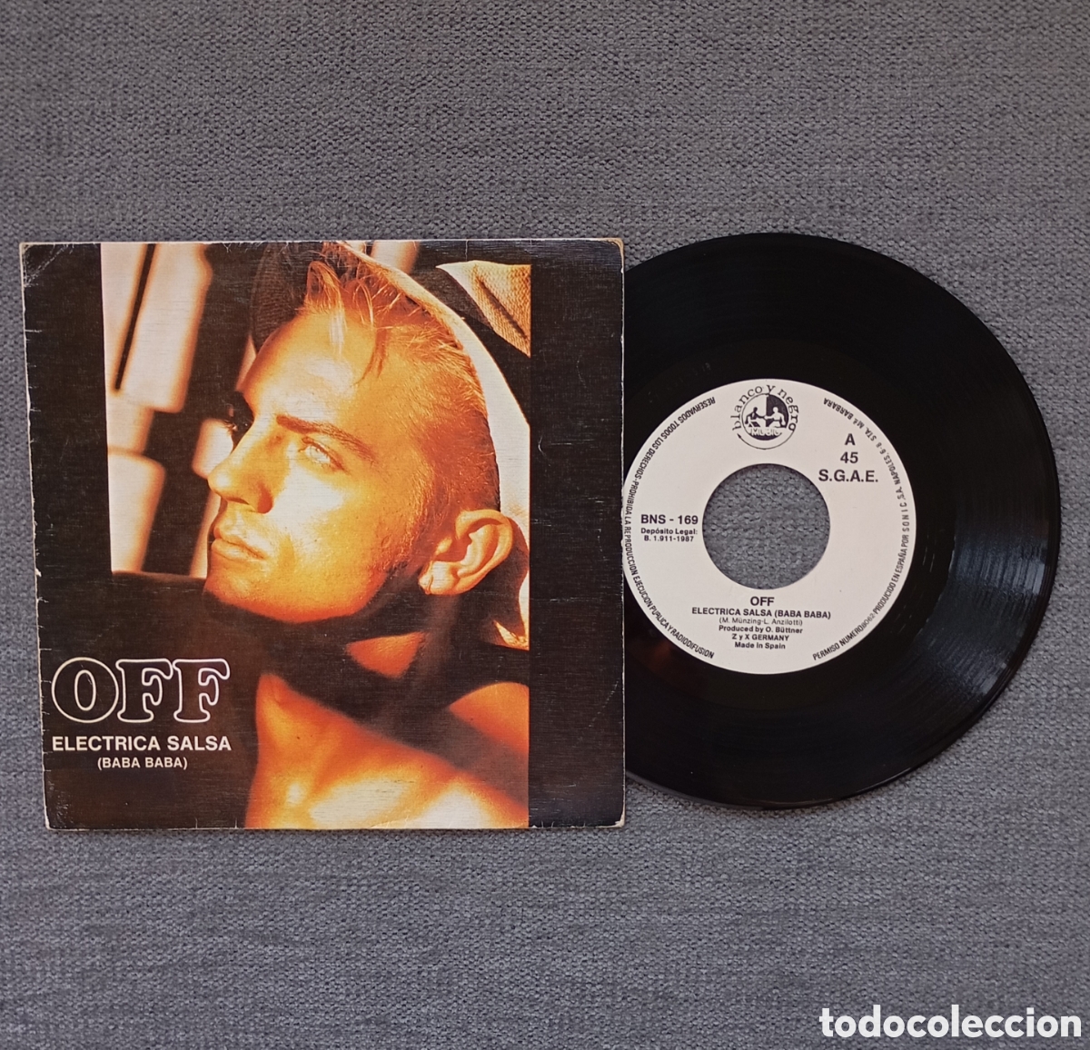 Discos de vinilo: Off. Electrica Salsa/ Electrica Salsa ( Dub Version). Single 7&rdquo;, a&ntilde;o 1987. - Foto 1