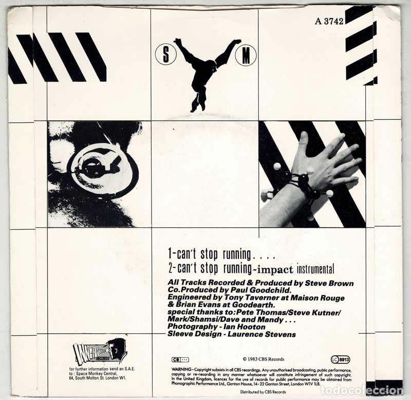 Discos de vinilo: Space Monkey - Cant stop running. Single - Foto 2