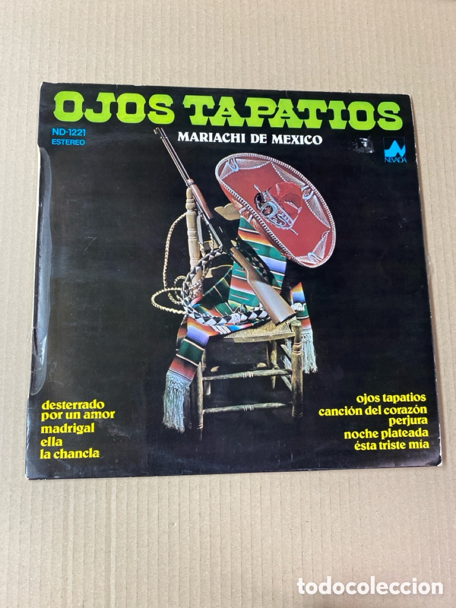 Vinyl records: LP OJOS TAPATIOS. MAR&Iacute;ACHI DE MEXICO.