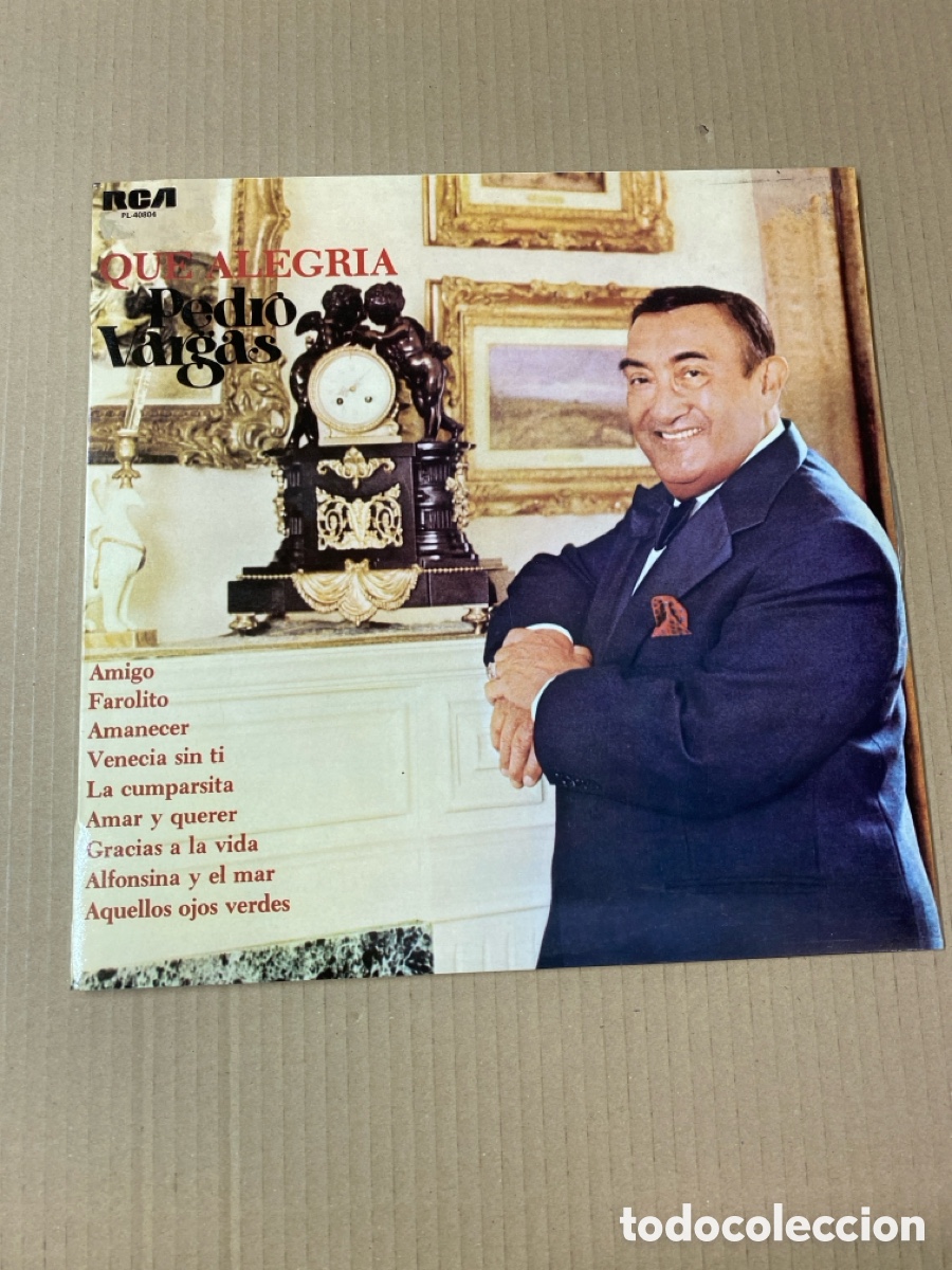 Discos de vinilo: LP PEDRO VARGAS. QUE ALEGRIA. - Foto 1