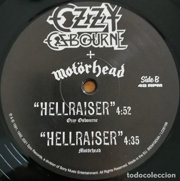 Discos de vinilo: Ozzy OSBOURNE / MOTORHEAD Hellraiser 10&rdquo; vinyl - Foto 4