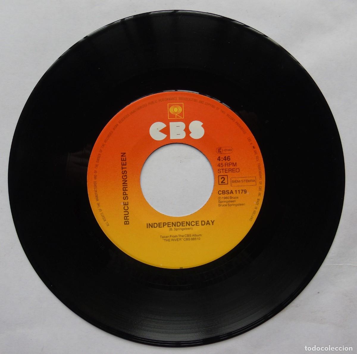 Discos de vinilo: Bruce Springsteen The River / Independence Day Single 7&rdquo; Holanda 1981 - Foto 4