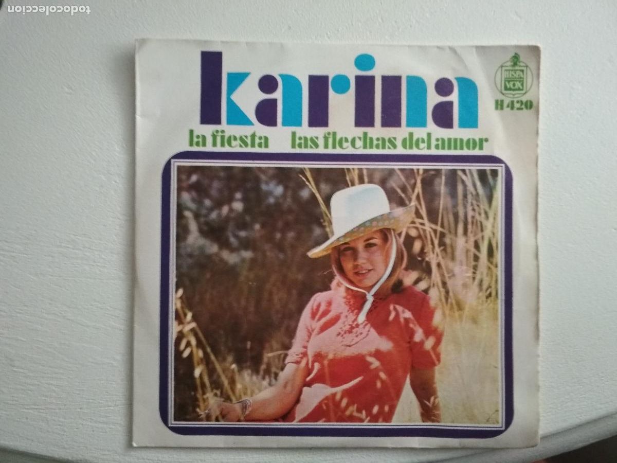 Discos de vinilo: Karina &lrm;&ndash; La Fiesta / Las Flechas Del Amor 1968 - Foto 2
