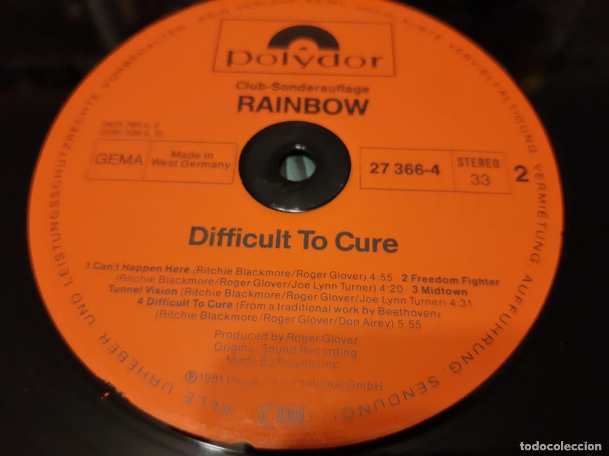 Discos de vinilo: RAINBOW -DIFFICULT TO CURE- (1981) LP DISCO VINILO - Foto 8