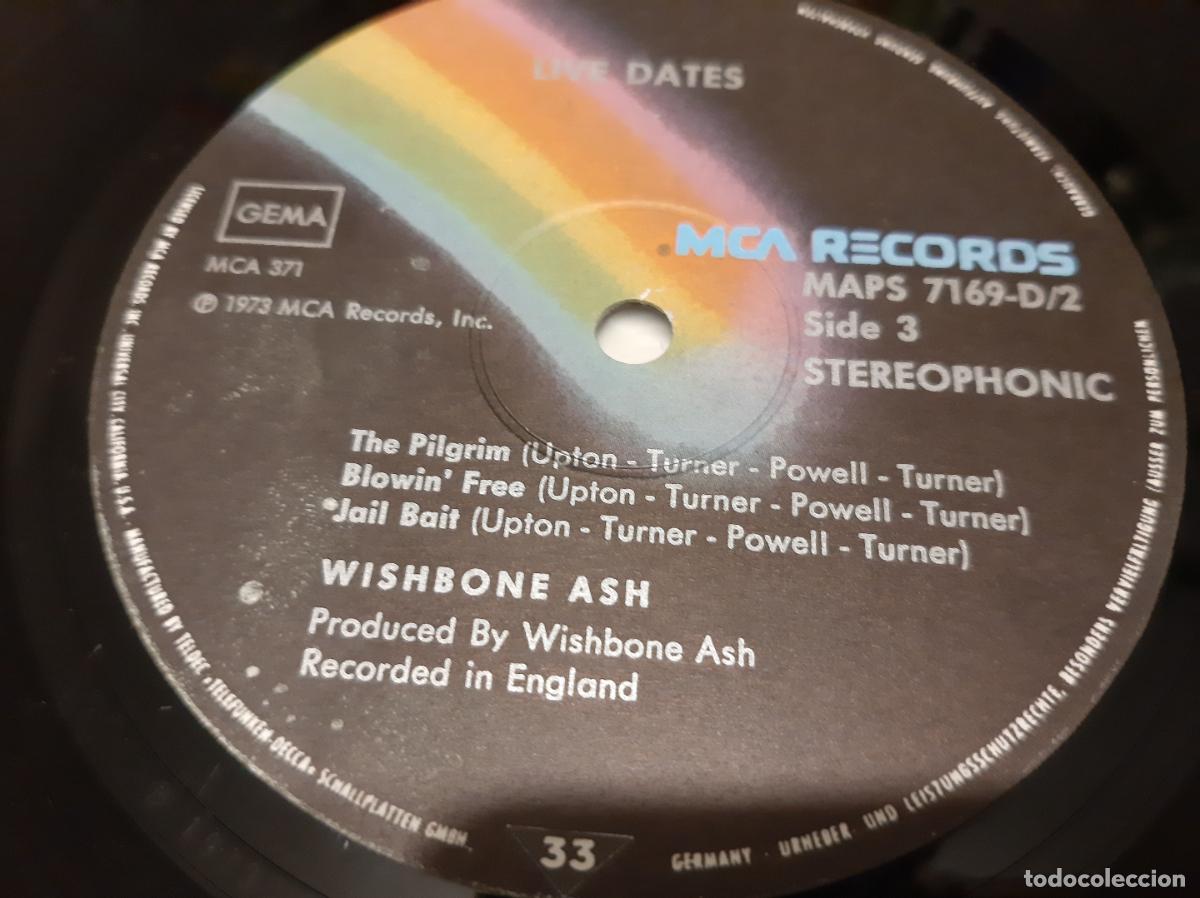 Discos de vinilo: WISHBONE ASH -LIVE DATES- (1975) 2 X LP DISCO VINILO - Foto 9