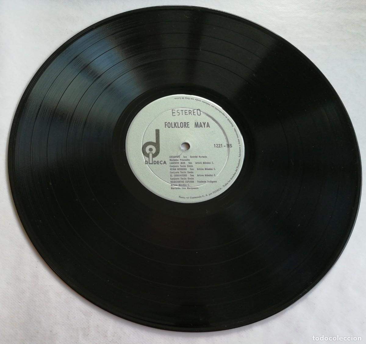 Discos de vinilo: Marimba Tecun Uman, Folklore Maya, Dideca LP-1221, GUATEMALA - Foto 3