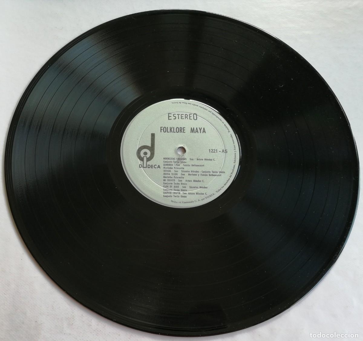 Discos de vinilo: Marimba Tecun Uman, Folklore Maya, Dideca LP-1221, GUATEMALA - Foto 4