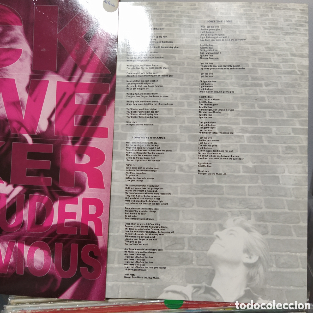 Discos de vinilo: Nick Lowe - Pinker And Prouder Than Previous (LP, Album) - Foto 3